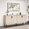 Madia Prime 4 ante cashmere maniglie piedini neri moderna