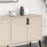 Madia Prime 4 ante cashmere maniglie piedini neri moderna