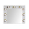 Specchio trucco Armin bianco con luci LED moderno e pratico