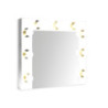 Specchio trucco Armin bianco con luci LED moderno e pratico