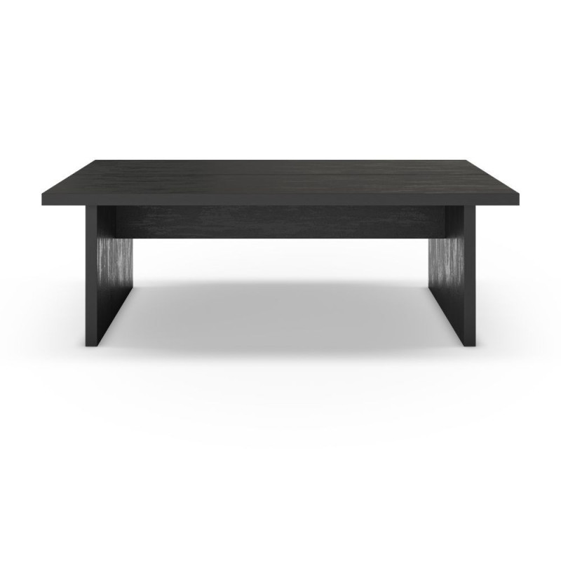 Tavolino rettangolare Loana nero 120x70x40 cm moderno e robusto