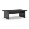 Tavolino rettangolare Loana nero 120x70x40 cm moderno e robusto