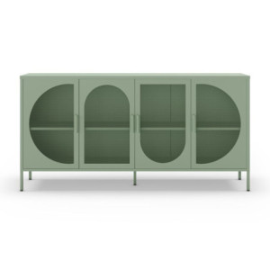Zoom Credenza Tayra in metallo con 4 ante 160 cm. verde menta