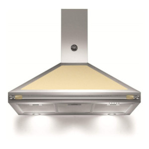 Cappa camino Bertazzoni K100HERCra 100 cm inox e crema Classe A