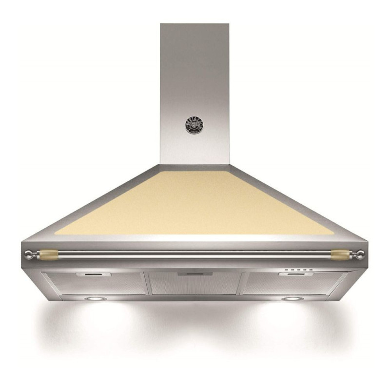 Cappa camino Bertazzoni K100HERCra 100 cm inox e crema Classe A