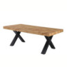 Tavolo allungabile Dava rovere gambe metallo nero moderno e robusto