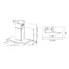 Cappa da parete Bertazzoni KT90P1XV 90 cm inox Classe B