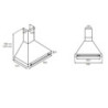 Cappa camino Bertazzoni K90HERCra 90 cm inox e crema Classe A