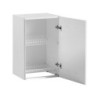 Pensile scolapiatti 60x32x72 cm bianco e cemento cucina