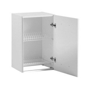Zoom Pensile scolapiatti 60x32x72H cm. colore bianco frassinato