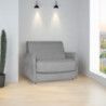 Poltrona letto Piri rete elettrosaldata tessuto grigio Roma 23