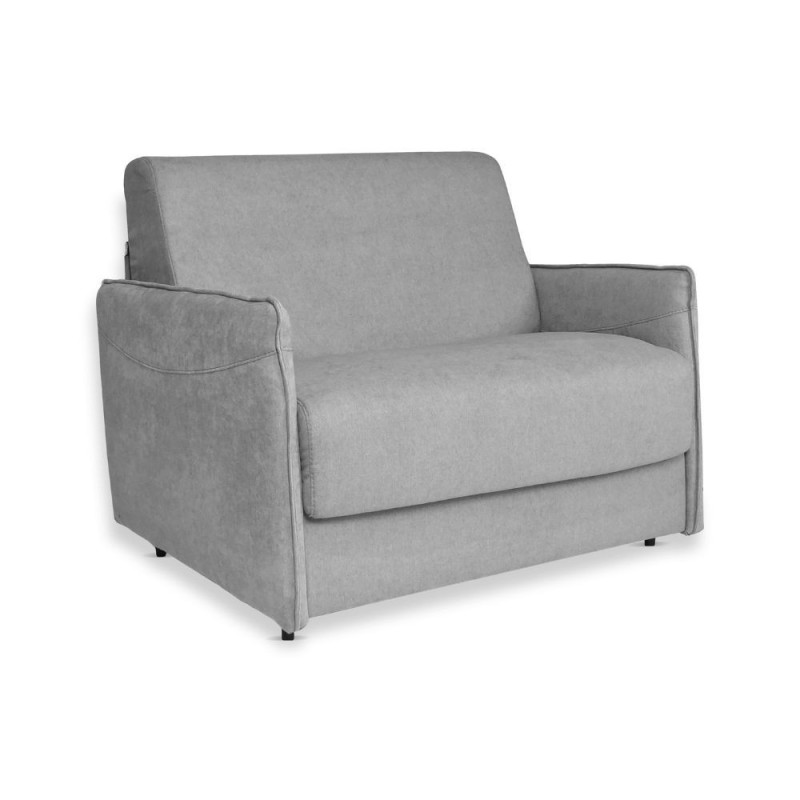 Poltrona letto Piri rete elettrosaldata tessuto grigio Roma 23