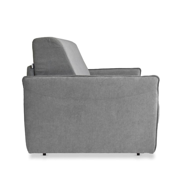 Poltrona letto Piri rete elettrosaldata tessuto grigio Roma 23