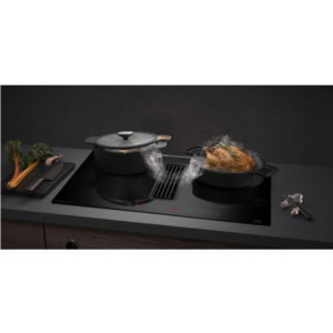 Zoom Piano cottura Master Kitchen MKHI804FHEDBK ad induzione 4 zone con cappa integrata classe A