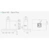 Cappa aspirante Elica Spot NG H6 IX/A 90 inox 90 cm cucina