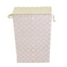 Cestone poliestere crema rettangolare 40x30x53cm capiente