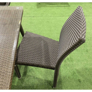 Zoom Sedia polyrattan adila noce quadro cm 47x61h44/46/88