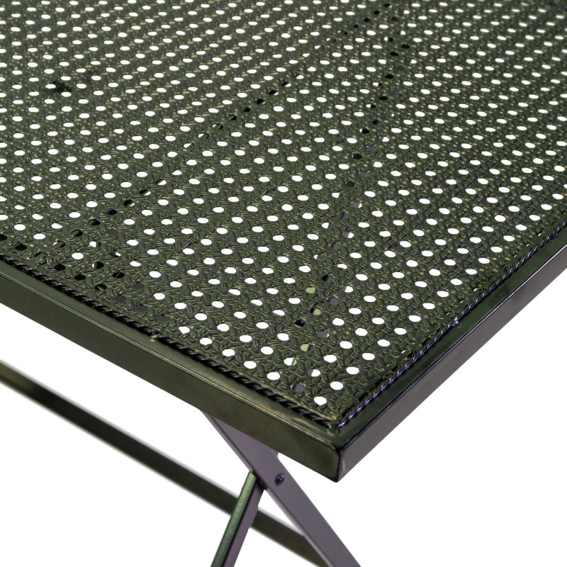 Tavolo metallo Leila antracite rettangolare cm 120x60h75