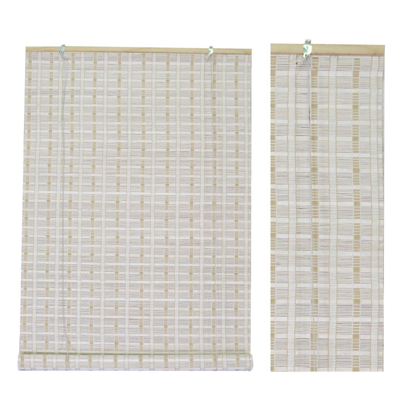 Tapparella bambù bianco 120x240cm naturale elegante