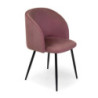 Poltrona velluto Ruby rosa antico 56,5x54x46 cm elegante