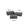 Baule ecopelle grigio set 1-3 grande 80×50×h30,5 cm — levantshop.live