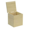 Scatola Balsa Quadro 11x11x13 cm: scatola legno per decoupage
