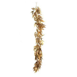 Zoom Festone plastica eucalipto oro cm180x20h5