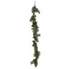 Festone plastica bianco 150cm decorazione natalizia luminosa