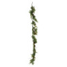 Festone plastica verde 150cm decorazione natalizia naturale e resistente