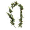 Festone plastica verde 150cm decorazione natalizia naturale e resistente