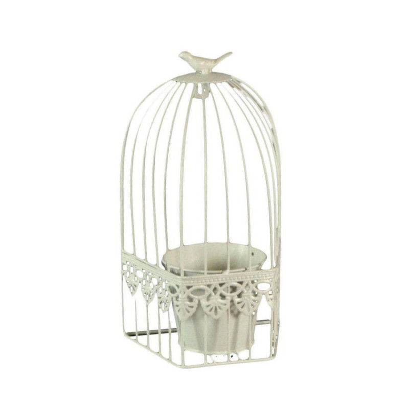 A Forma Di Gabbia Crema | Fioriere e Vasi | Levante Shop