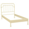 Letto Nodi singolo bianco metallo 100x195 cm elegante robusto