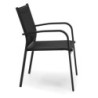 Sedia alluminio Sullivan antracite - Resistente e moderna