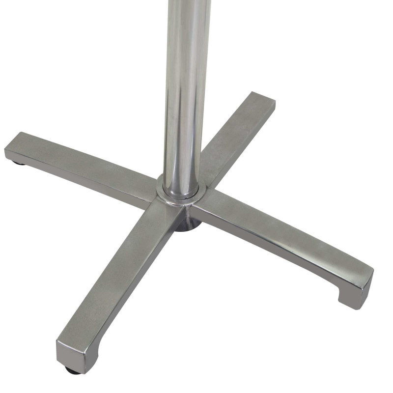 Base tavolo alluminio grigio ribaltabile 52x52xH72 cm pratica