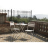 Sedia metallo Rovigo pieghevole bianco 44x53x86 cm robusta