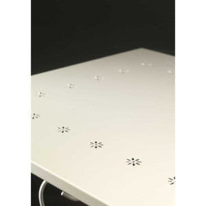 Zoom Tavolo metallo new old bianco crema quadro cm 70x70h72