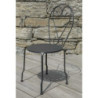 Sedia metallo New Old antracite chiaro 41x48x90 cm resistente