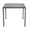 Tavolo metallo autolivellante New Elma antracite 80x80x75 robusto