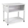 Carrello cucina alluminio bianco 102x54,5xH90 robusto salvaspazio