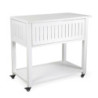 Carrello cucina alluminio bianco 102x54,5xH90 robusto salvaspazio