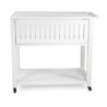 Carrello cucina alluminio bianco 102x54,5xH90 robusto salvaspazio