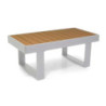 Salotto alluminio bianco Blaine 3 posti da esterno moderno