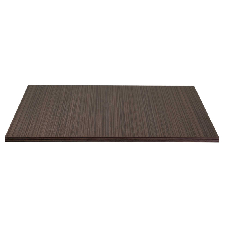 Top tavolo nobilitato noce moderno 80x80cm resistente e elegante
