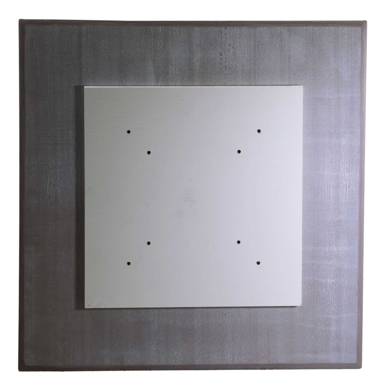 Top tavolo pietra sinterizzata nero quadro 70x70 cm resistente