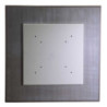 Top tavolo pietra sinterizzata nero quadro 80x80 cm resistente