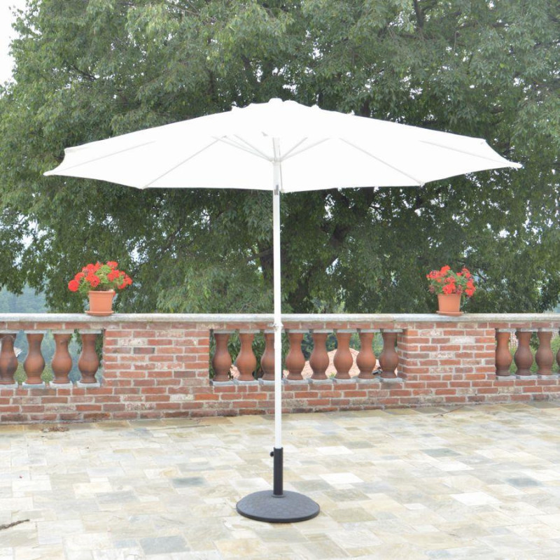 Ombrellone alluminio Michigan palo centrale Ø3 m bianco giardino