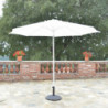 Ombrellone alluminio Michigan palo centrale Ø3 m bianco giardino