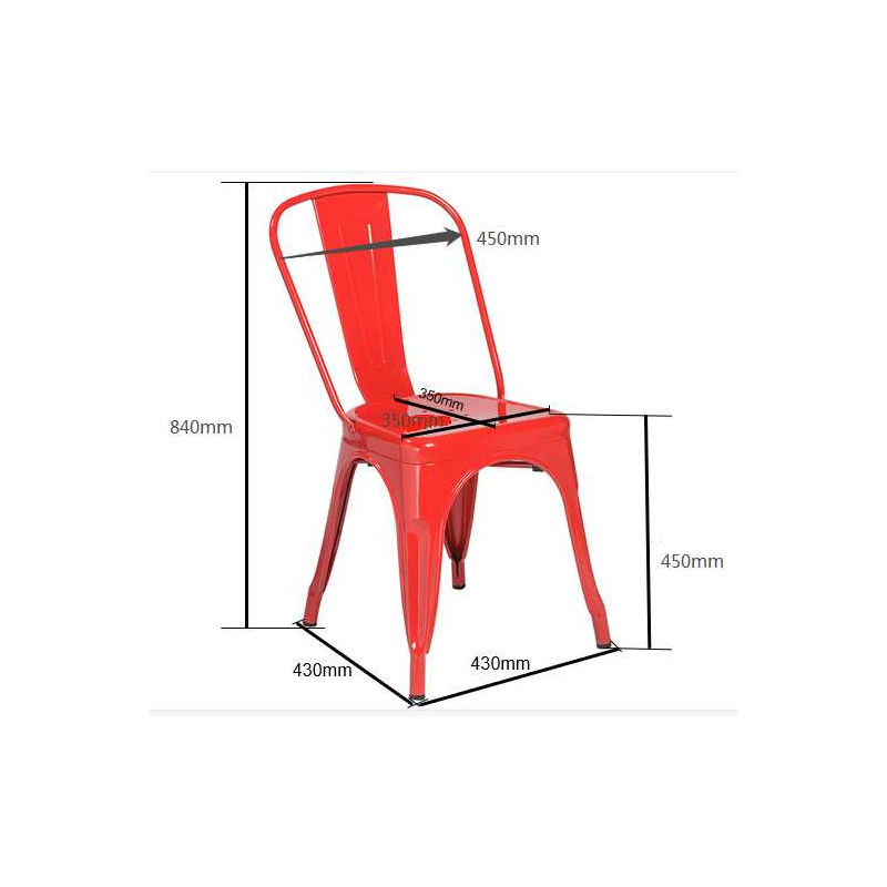 Sedia ferro New Bristol bianco antico seduta legno 43x43x84 cm
