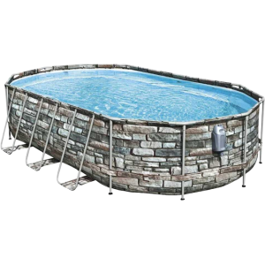 Piscina Power Steel Comfort Jet ovale 610x366x122 cm