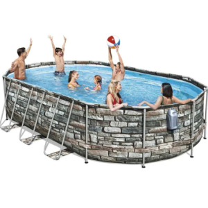 Zoom Piscina Power Steel Comfort Jet Ovale Cm. 610x366x122 Effe